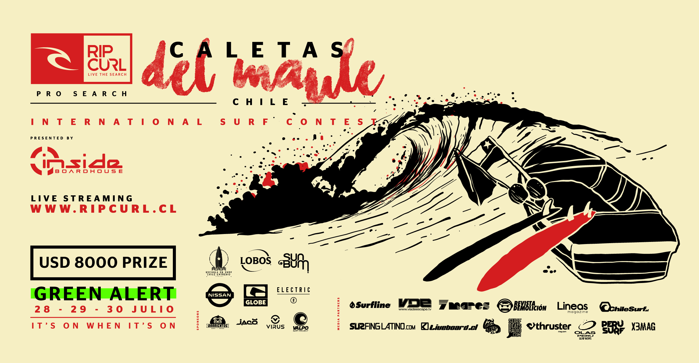 Expertos anticipan olas perfectas para inédito campeonato de surf internacional en Caleta Pellines