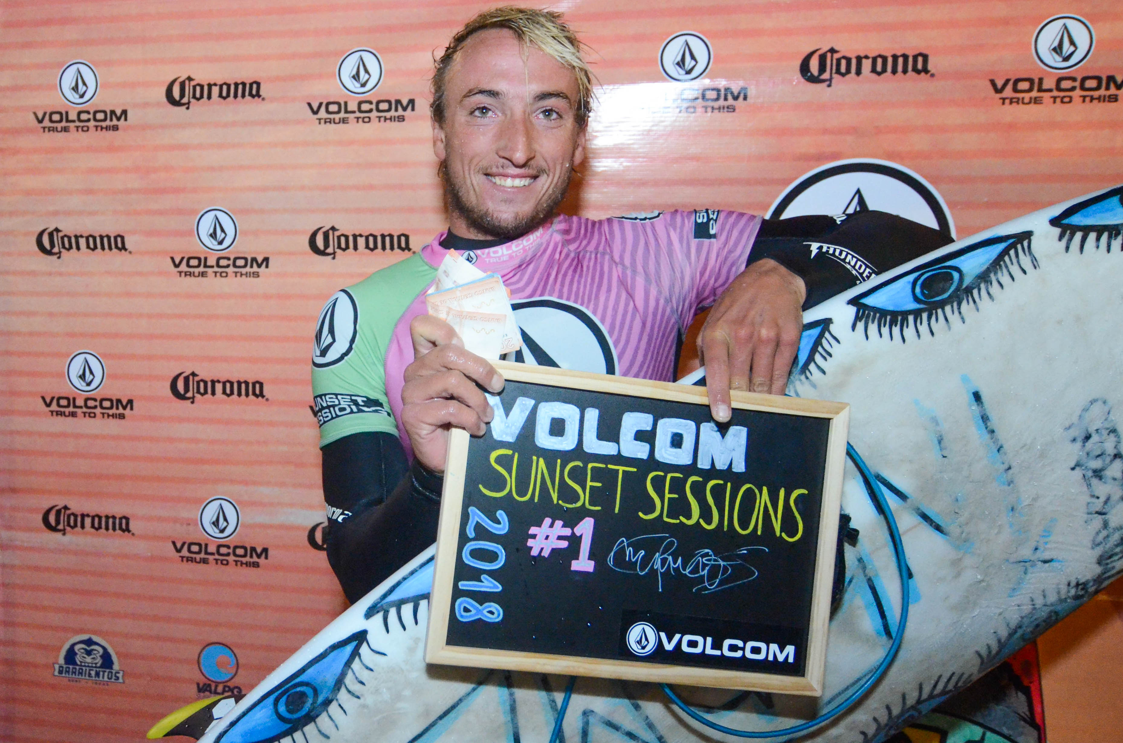 Maximiliano Cross se quedó con la segunda fecha del Volcom Sunset Sessions