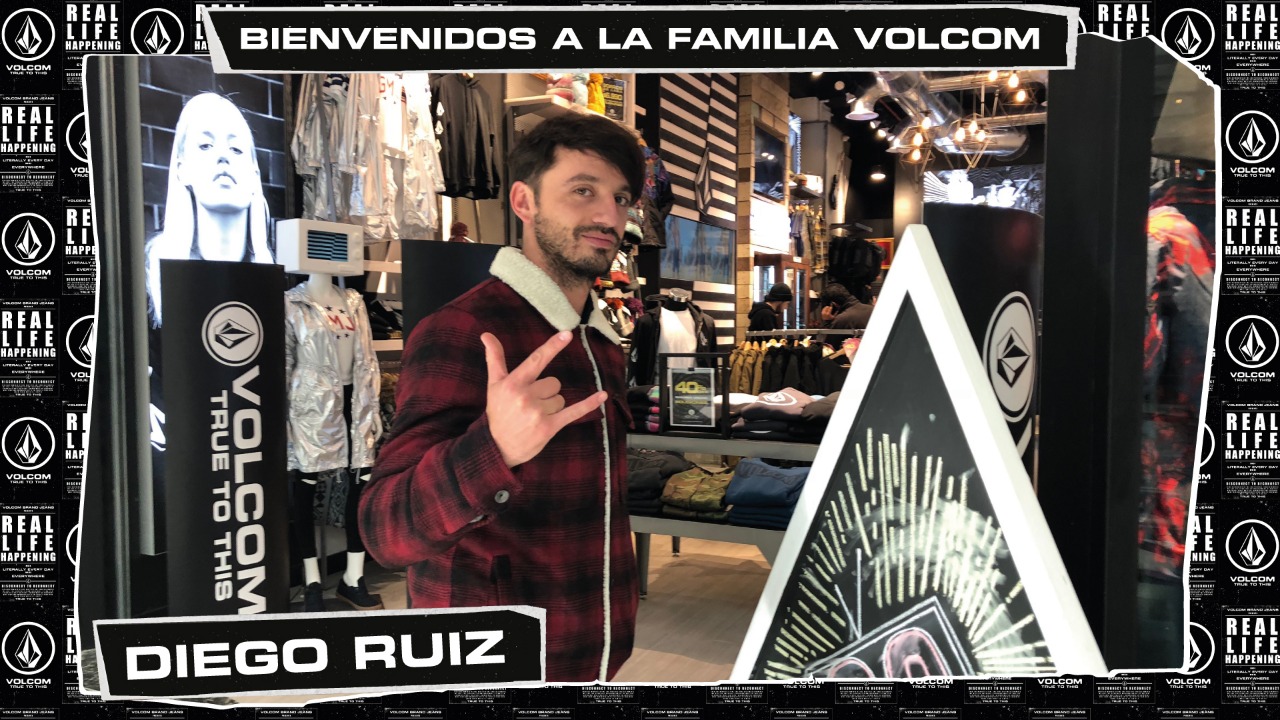 Diego Ruiz se integró al equipo de actores de lujo que tiene Volcom Stone en Chile