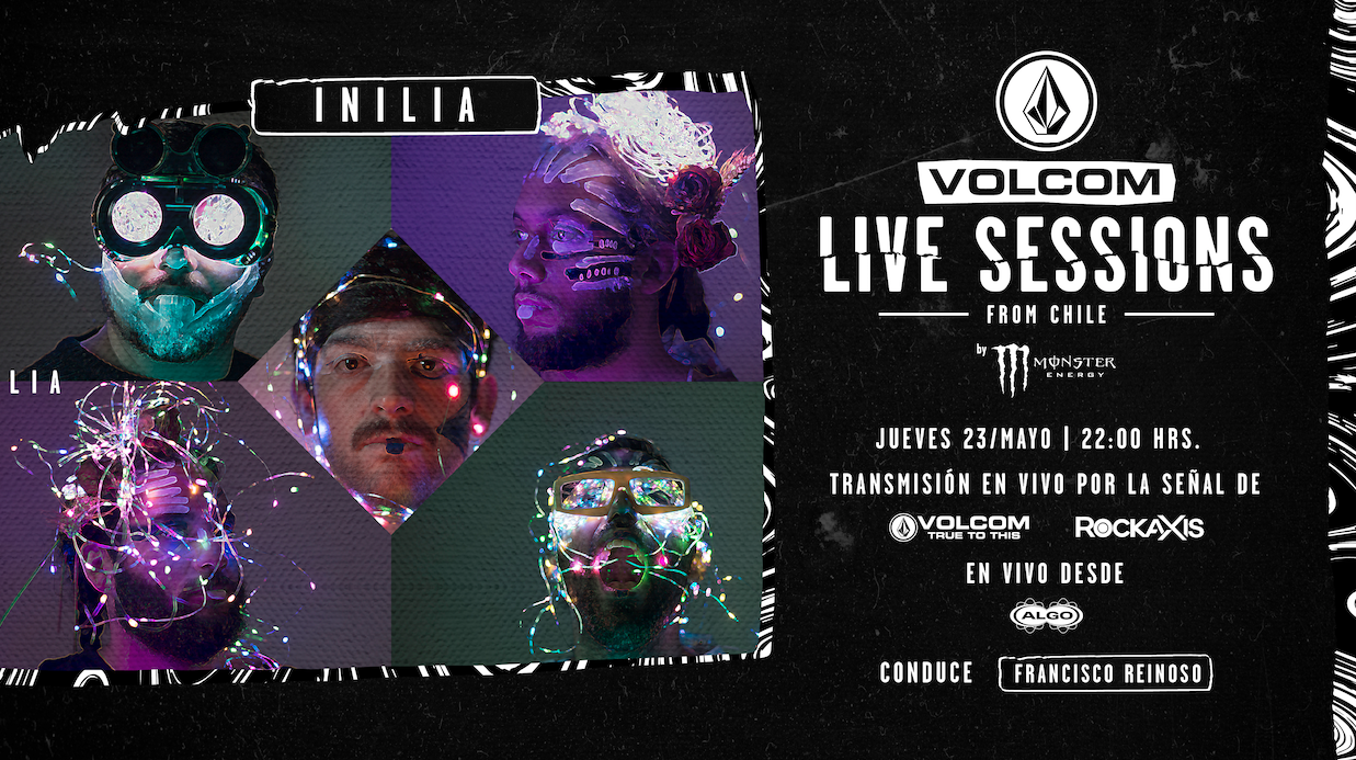 Directamente de la Cuna del Rock llega “Inilia” a la tercera jornada de Volcom Live Sessions en Santiago